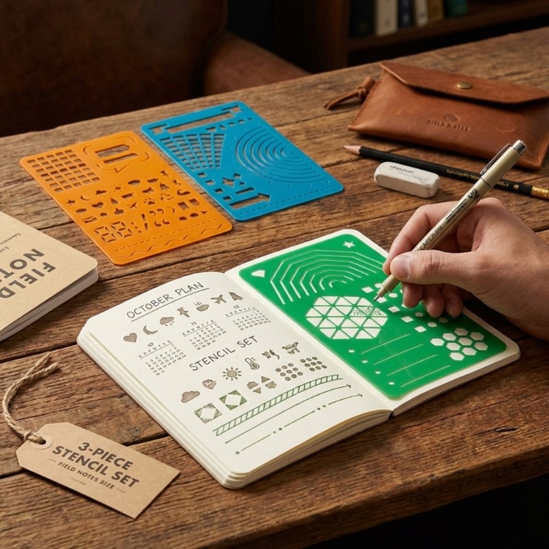 3 Piece Template Set For Engineering Art And Handwriting Projects Crafting Tool