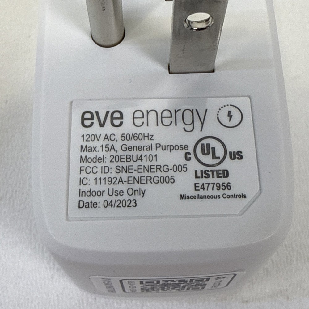 Eve Energy (Matter) - Smart Plug, Power Meter, App And Voice Control, Thread