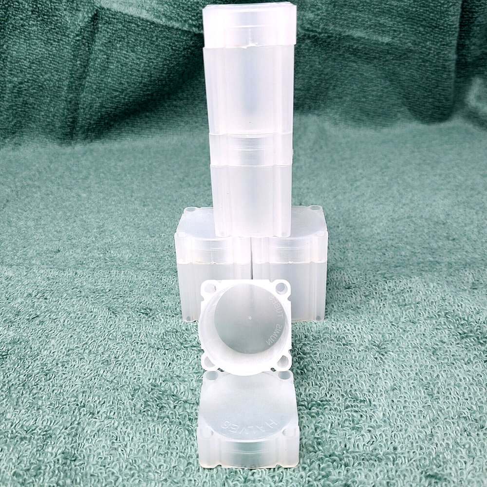 5 Pack Numis Square Coin Tubes Half Dollar size Stackable Storage FREE SHIPPING!