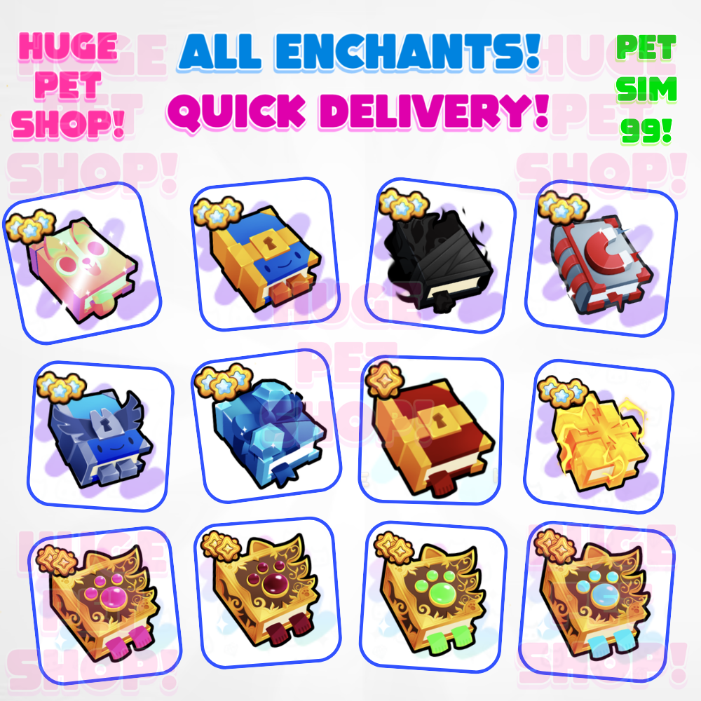 PS99 Enchants - Pet Simulator 99 - CHEAP & Fast Delivery!
