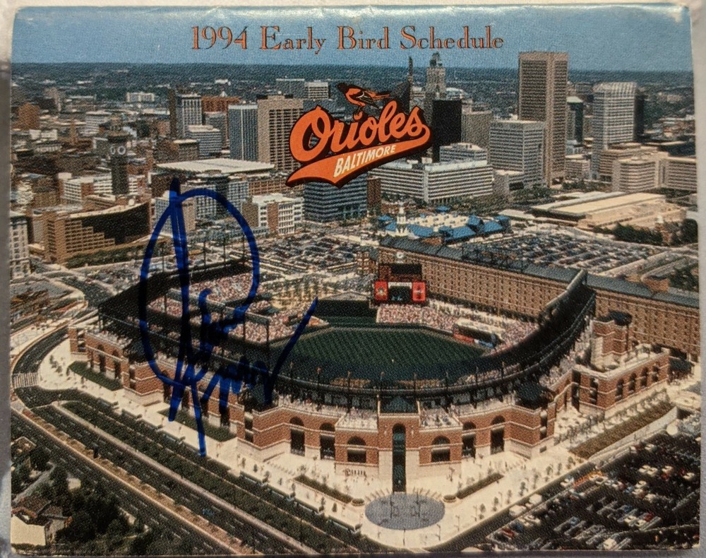 MLB 1994 Baltimore Orioles Pitcher Jamie Moyer Autograph