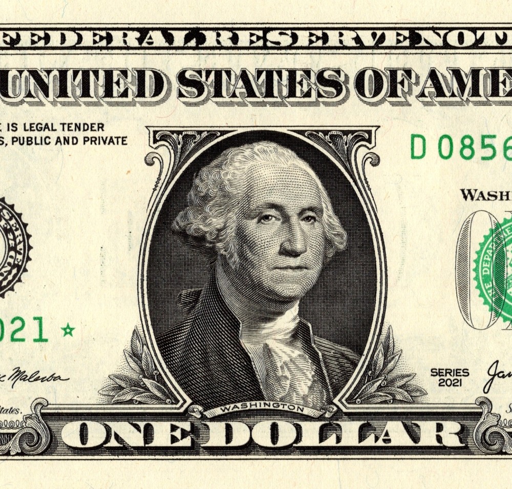 2021 D Star Note One Dollar Bill Regular Run Pack Note D08561021*