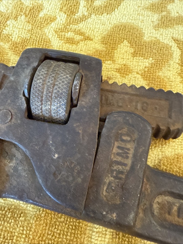 Vintage Trimo Marked No 18 Pipe Wrench