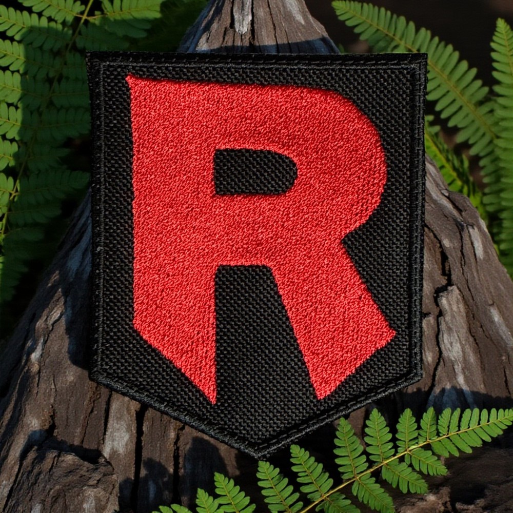 Pokemon Rocket Team Embroidery Patch 4.01" X 3.32"
