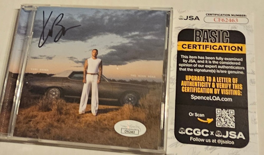 Kane Brown signed autographed The High Road  CD  JSA COA
