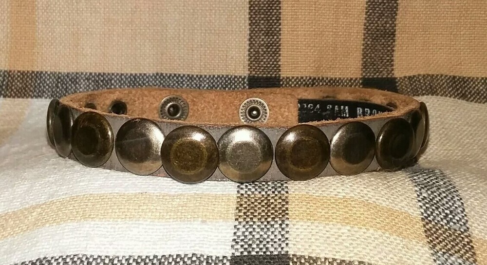 Sam Brown Studded Leather Bracelet #2884