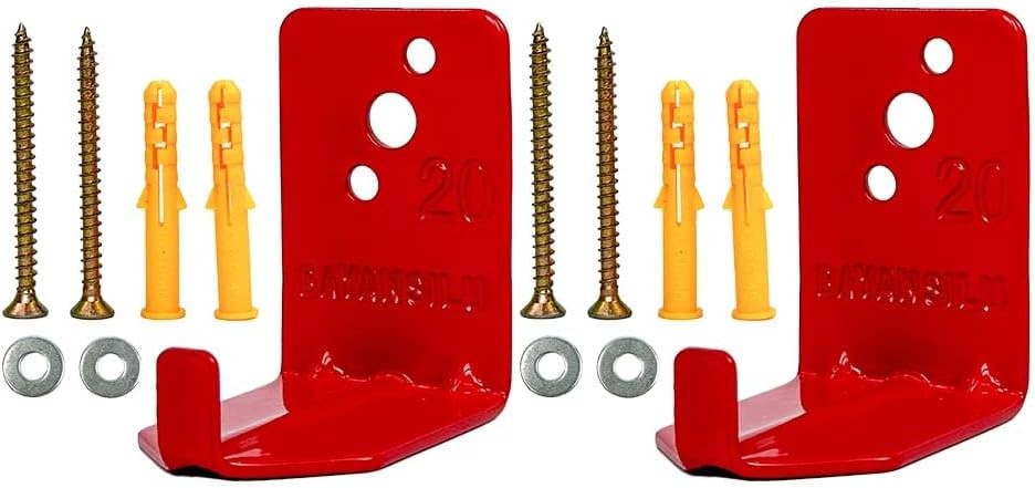 Universal Fire Extinguisher Bracket, Mounts & 2, Red