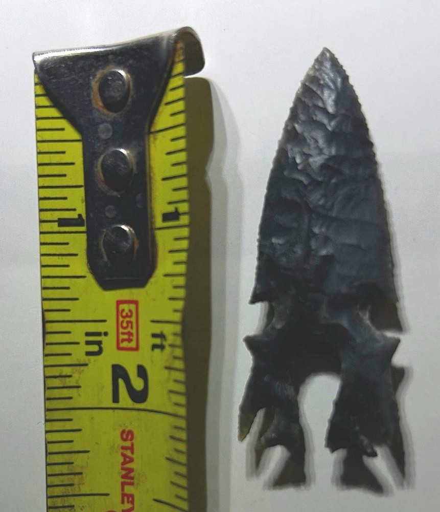 Flint Knapped Arrowhead Modern Eccentric Very Thin Crab Claw
