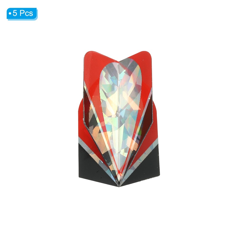 Slim Dart Flights, 5 Pack PET Dart Accessories, Oval Pattern
