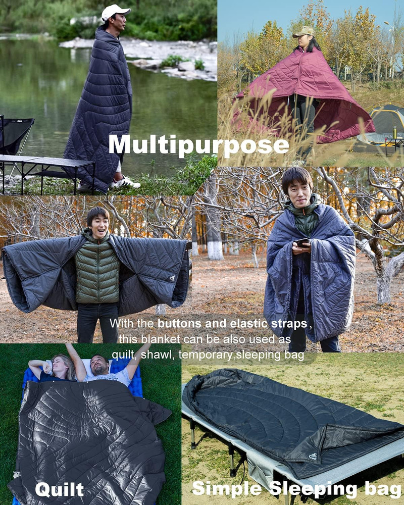 3M Thinsulate Insulation Warm Camping Blanket Ultralight Compact