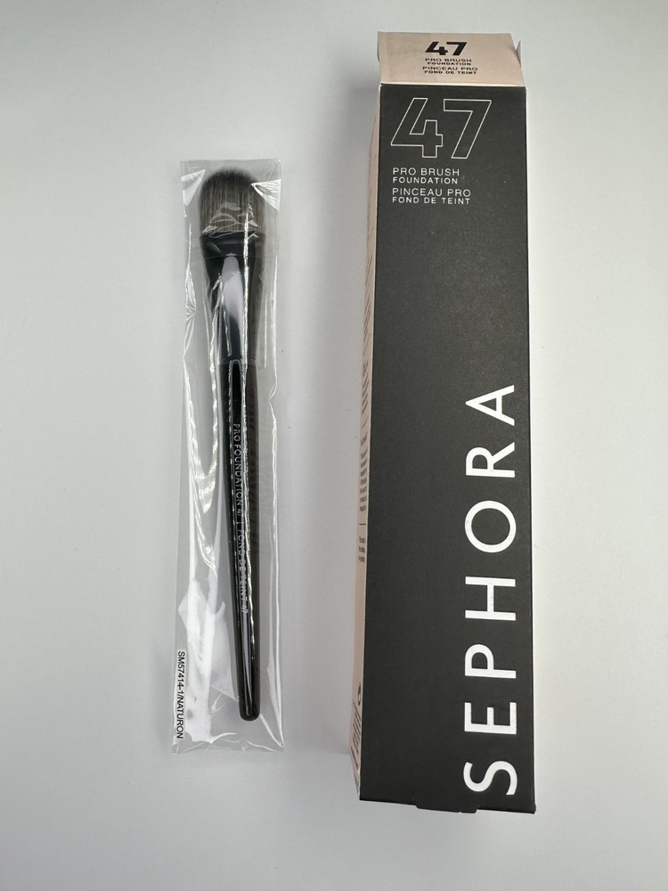 SEPHORA PRO Foundation Brush #47 – 100% Authentic Flawless Makeup Tool