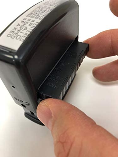 4817 Date Stamp with 12 Changeable Messages Red
