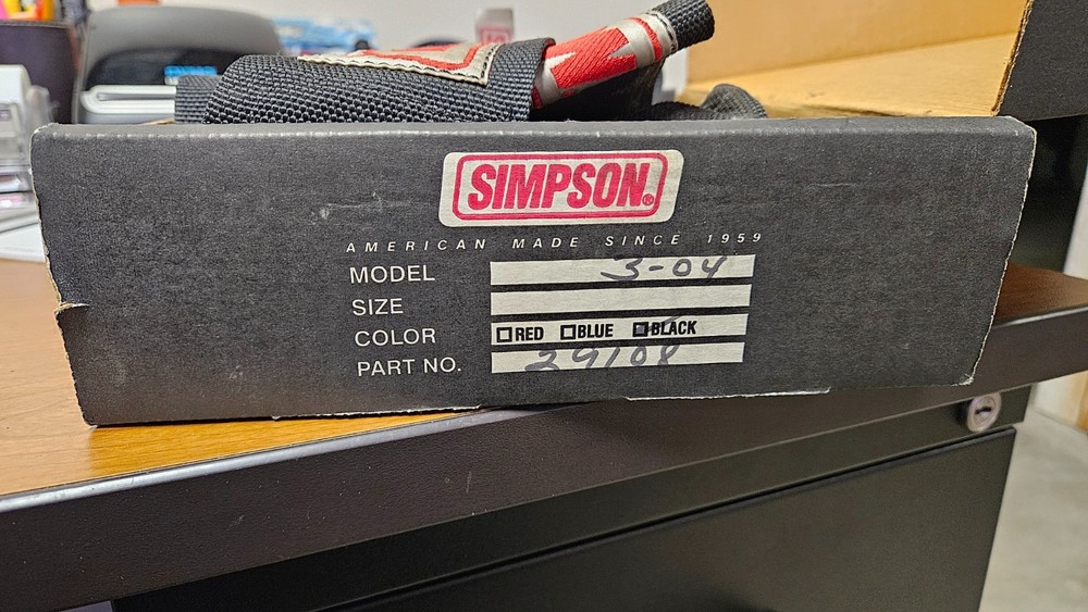 Simpson Safety 5-Pt Harness System Drag Racing 29108BK