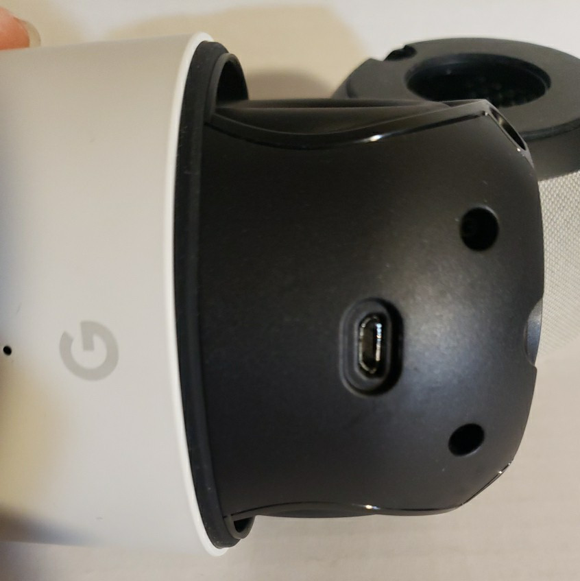 Google Home Smart Assistant Speaker White/Slate - No Power Cable UnTested