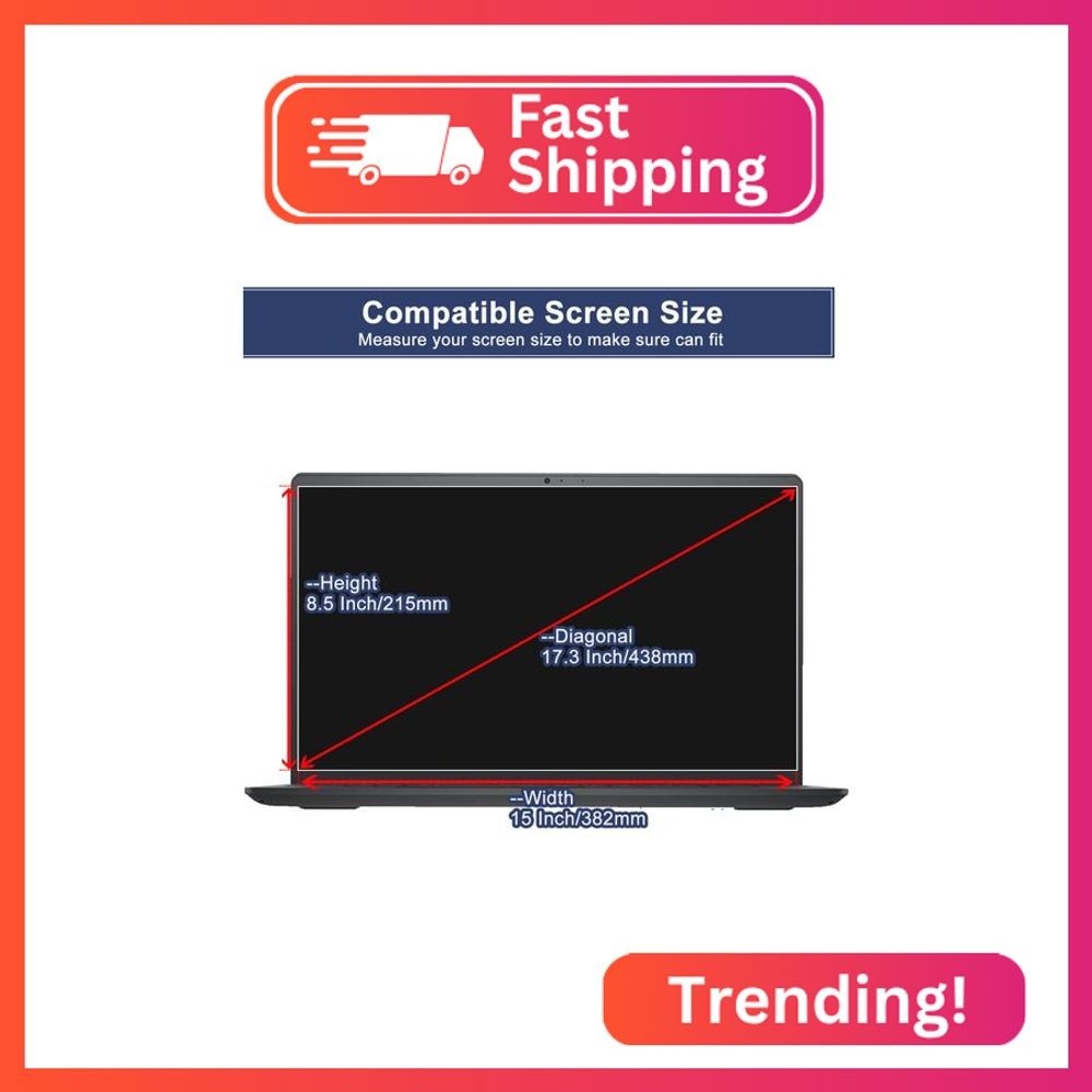 MUBUY-GOL Anti Blue Light Screen Protector for HP 17.3" Laptop/HP OmniBook 7/ HP