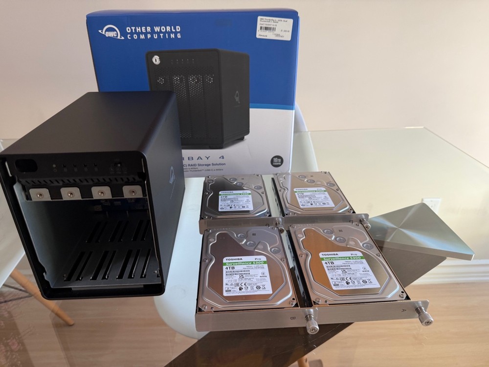 OWC Thunderbay 4 16TB Thunderbolt 3 RAID 5 Array ( 4 X 4TB )