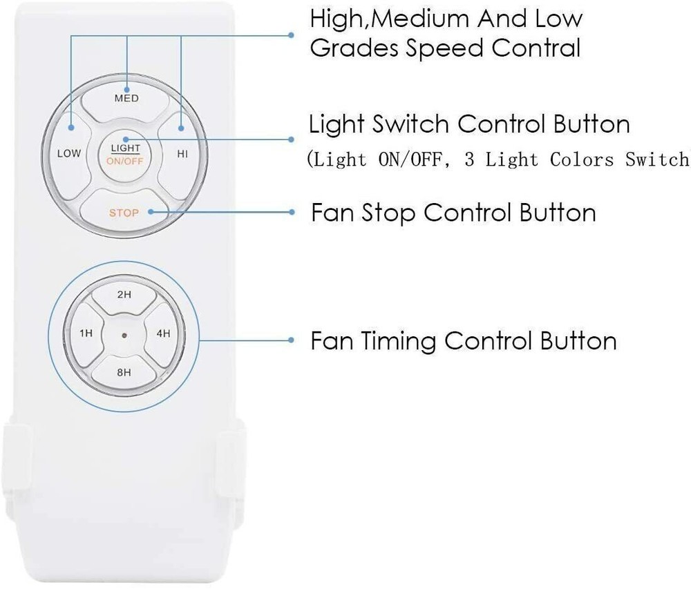 Universal Ceiling Fan Lamp Remote Control Timing Wireless Remote Receiver Kits