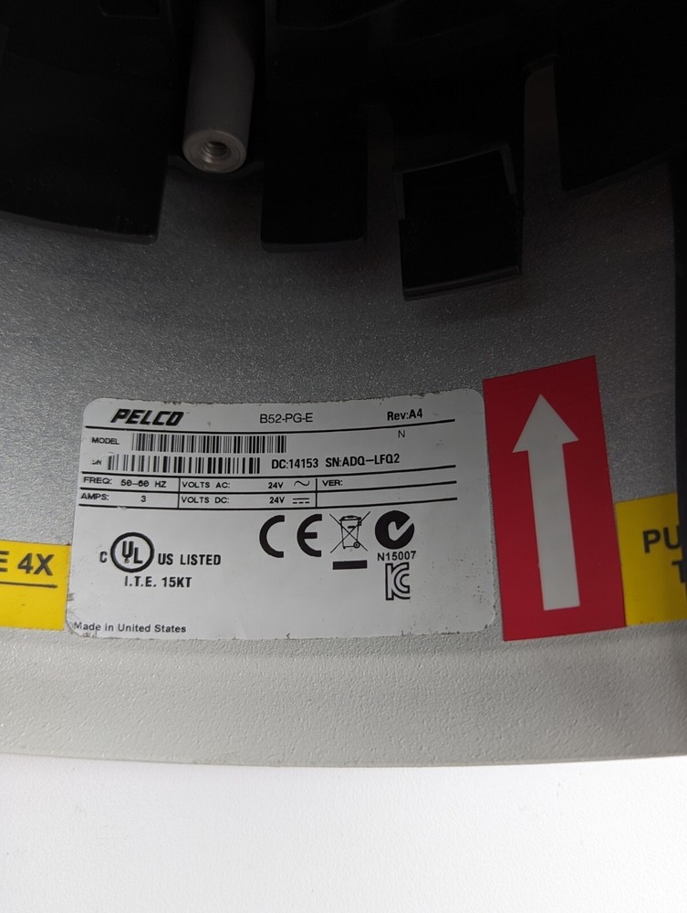 Pelco B6-PG-E Enhanced 1080P, Pendant, Backbox Gray Used