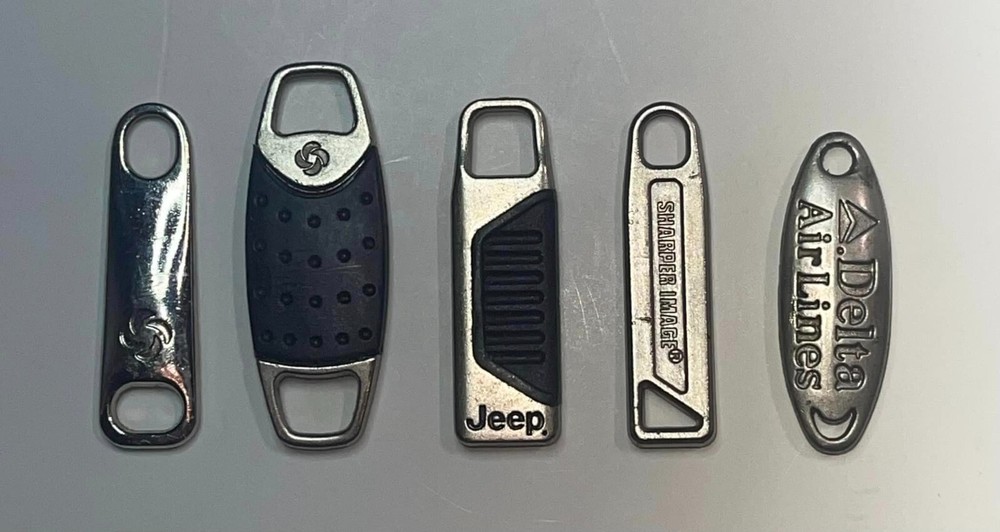 Lot of (5) Luggage Replacement Zipper Pulls