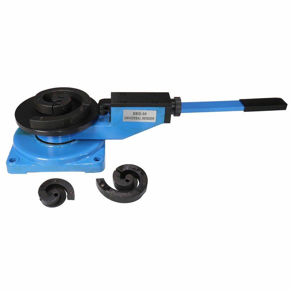 Erie Tools® Bench Mount Scroll Bar Bender for Angular Roll Hoop and Coil Bending