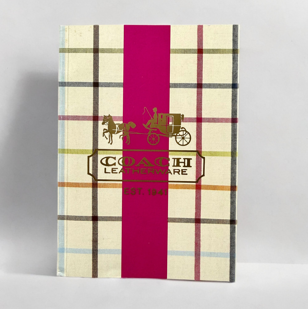 Coach Tattersall Unlined Notebook
