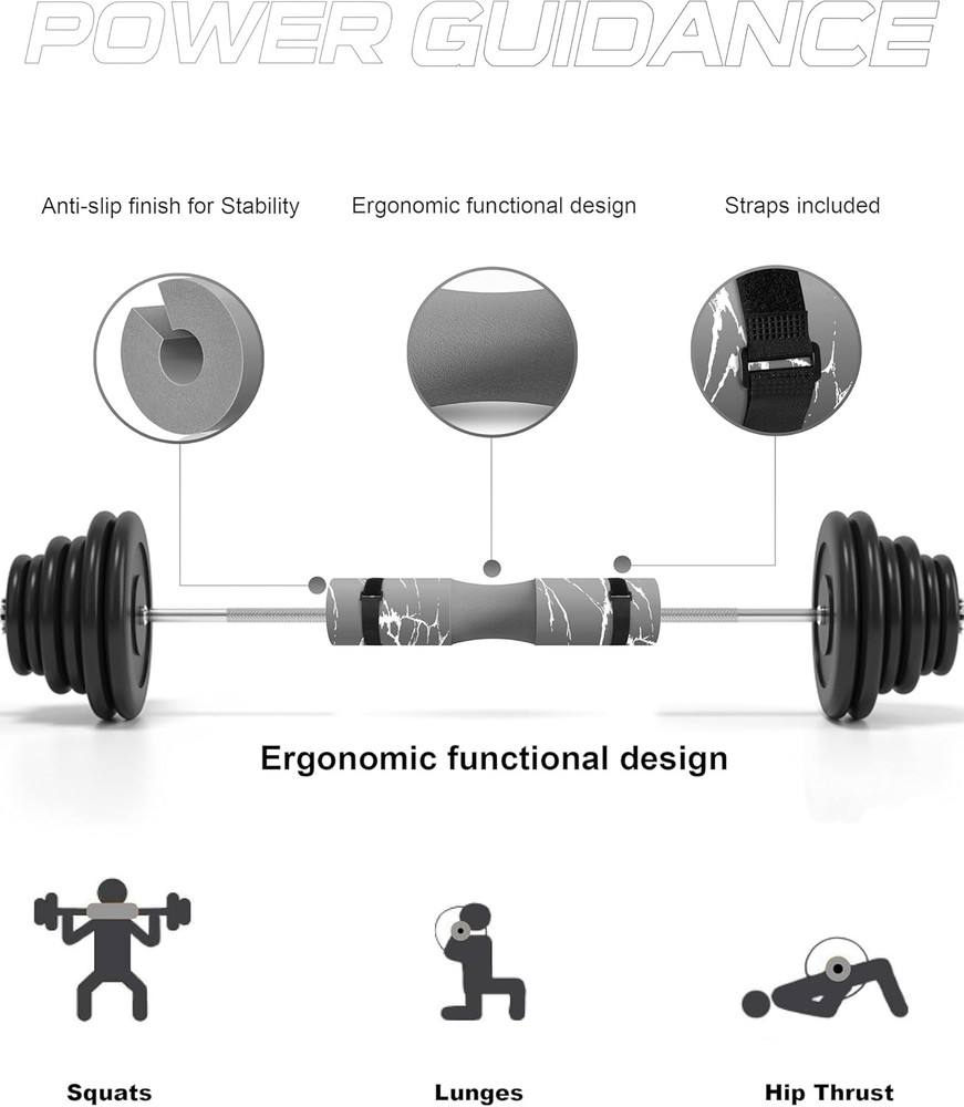 Barbell Squat Pad Neck & Shoulder Protective Pad Great Squats Lunges Hip Thrusts