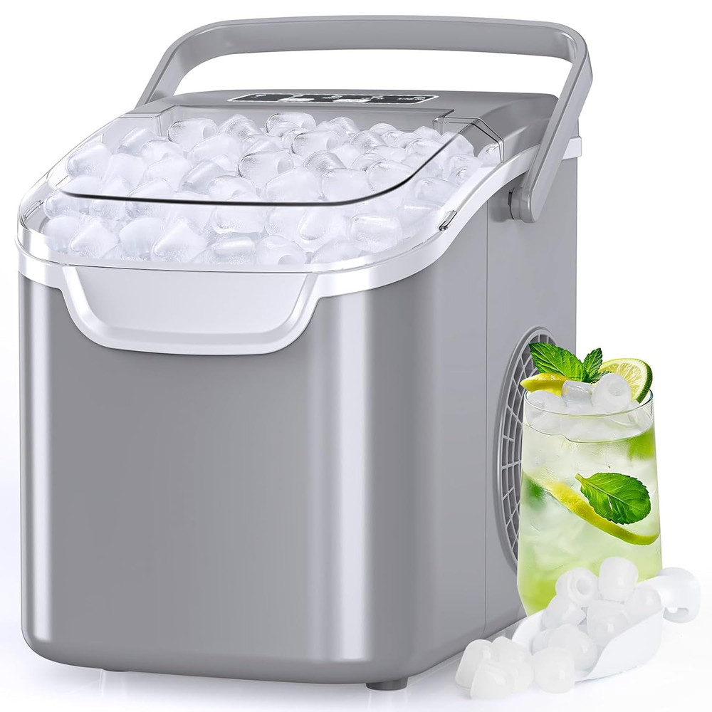 Countertop Ice Maker Portable Ice Machine with Handle,Self-Cleaning Ice Makers,