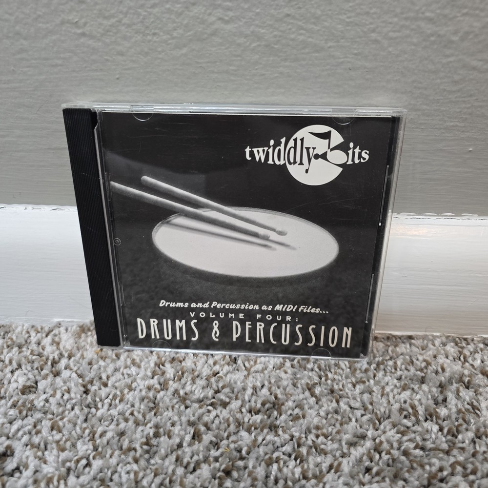 Twiddly Bits MIDI Files Vol 4 Drums Percussion Floppy Disc GM Format 1995