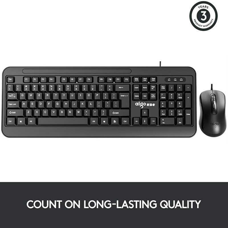 Computer Office Keyboard Wired USB 104 Keys Full Size Backlit Keyboards PC