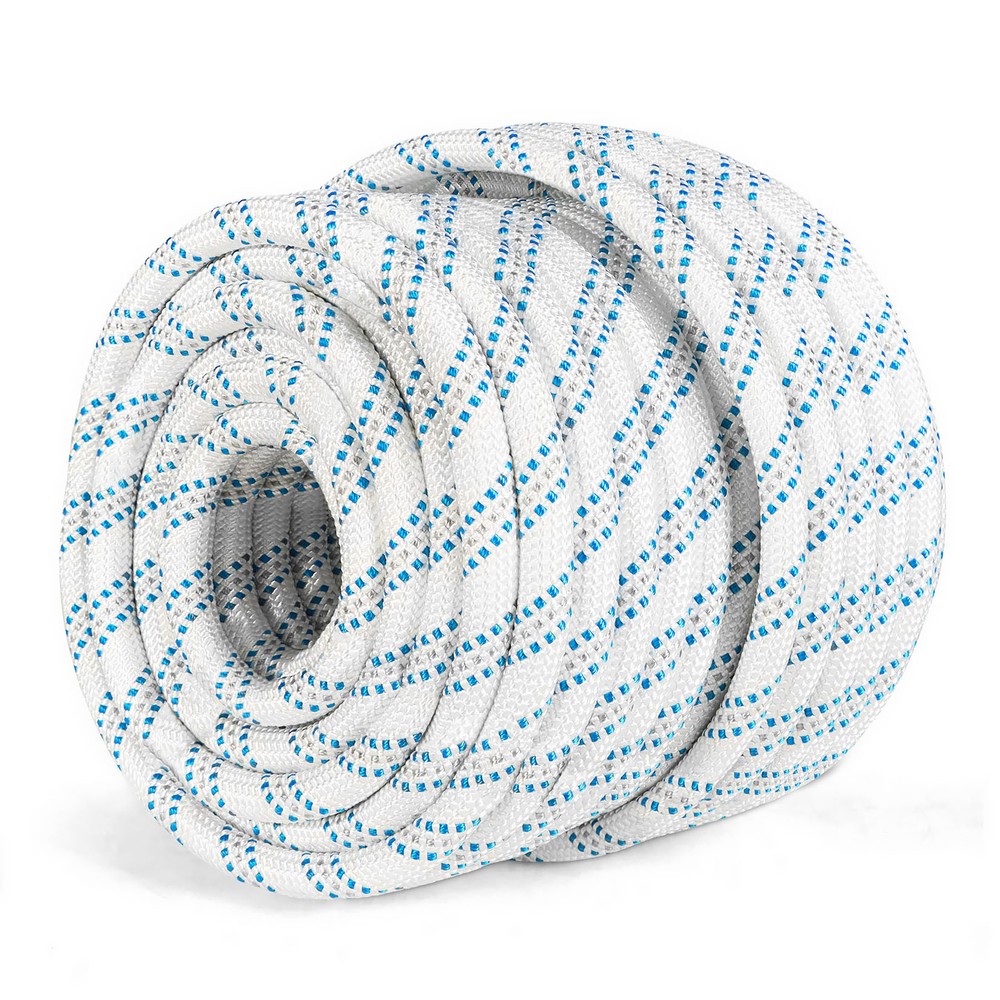 Nylon Double Braid Polyester Arborist Bull Rope Pulling Rigging Line 5/8" × 150'