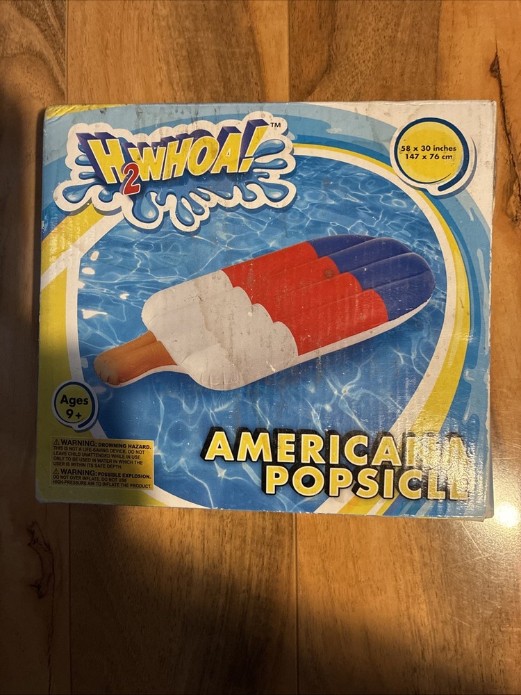 Rainbow Popsicle Inflatable 58" X 30" Float ,Americana Popsicle
