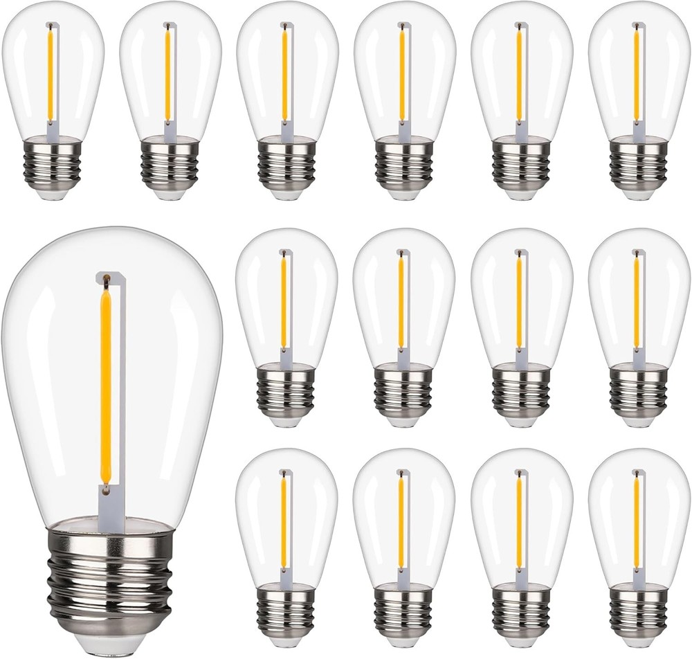 Shatterproof&Waterproof S14 String Light Bulbs,S14 Led Bulbs, Patio Lights