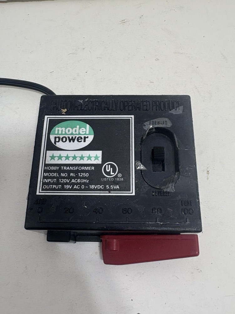 Hobby Transformer VINTAGE FORWARD REVERSE Model Train Model Power RL-1250 120V