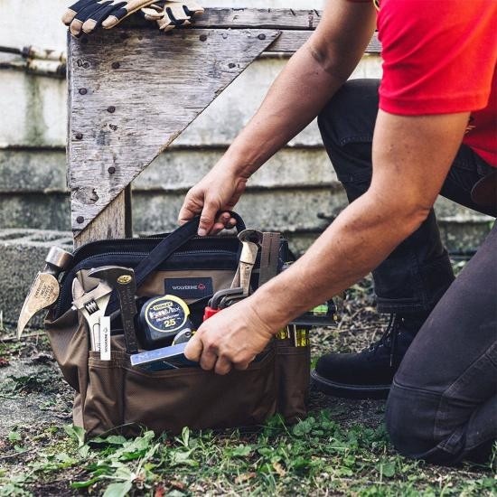 Wolverine 15" 29 Pocket Tool Bag Chestnut