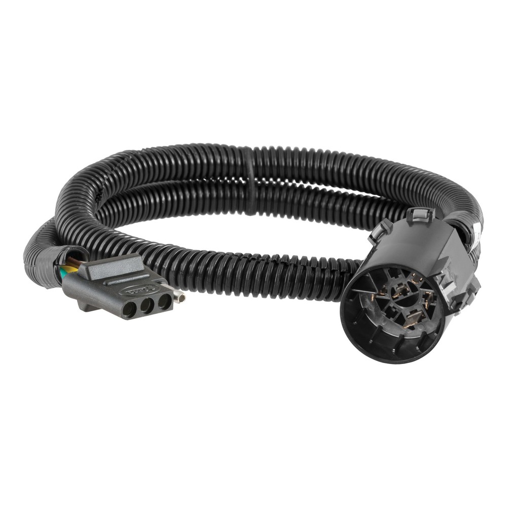 CURT Replacement OE 4-Way Flat Trailer Wiring Harness Socket Plugs Into USCAR