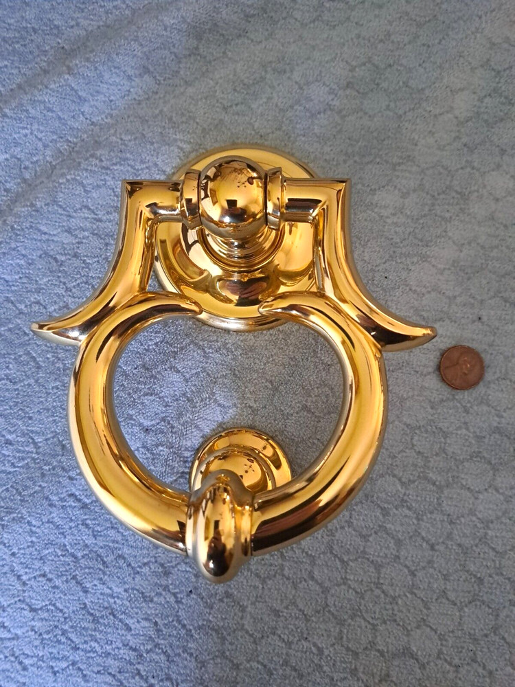 Malta Brass Door Knocker Large NOS