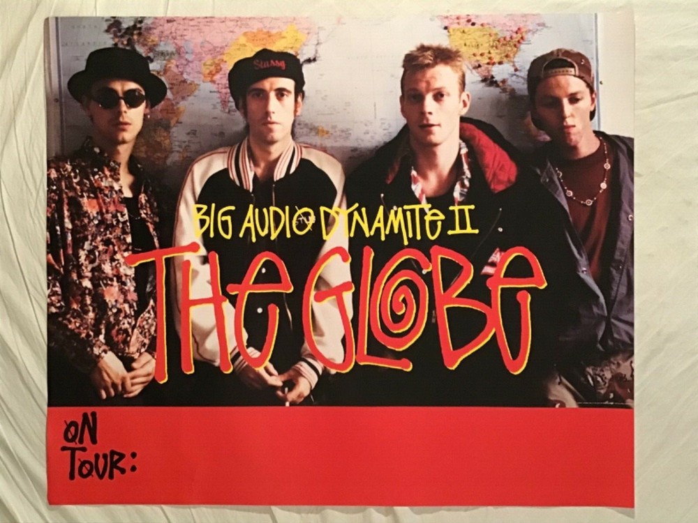 Big Audio Dynamite II 1991 Promo Poster The Globe BAD Mick Jones The Clash