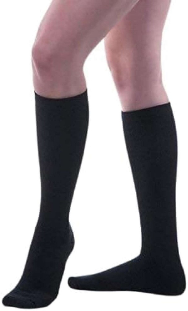 Allegro Athletic CoolMax Compression Socks Large (Black) 20-30mmHg