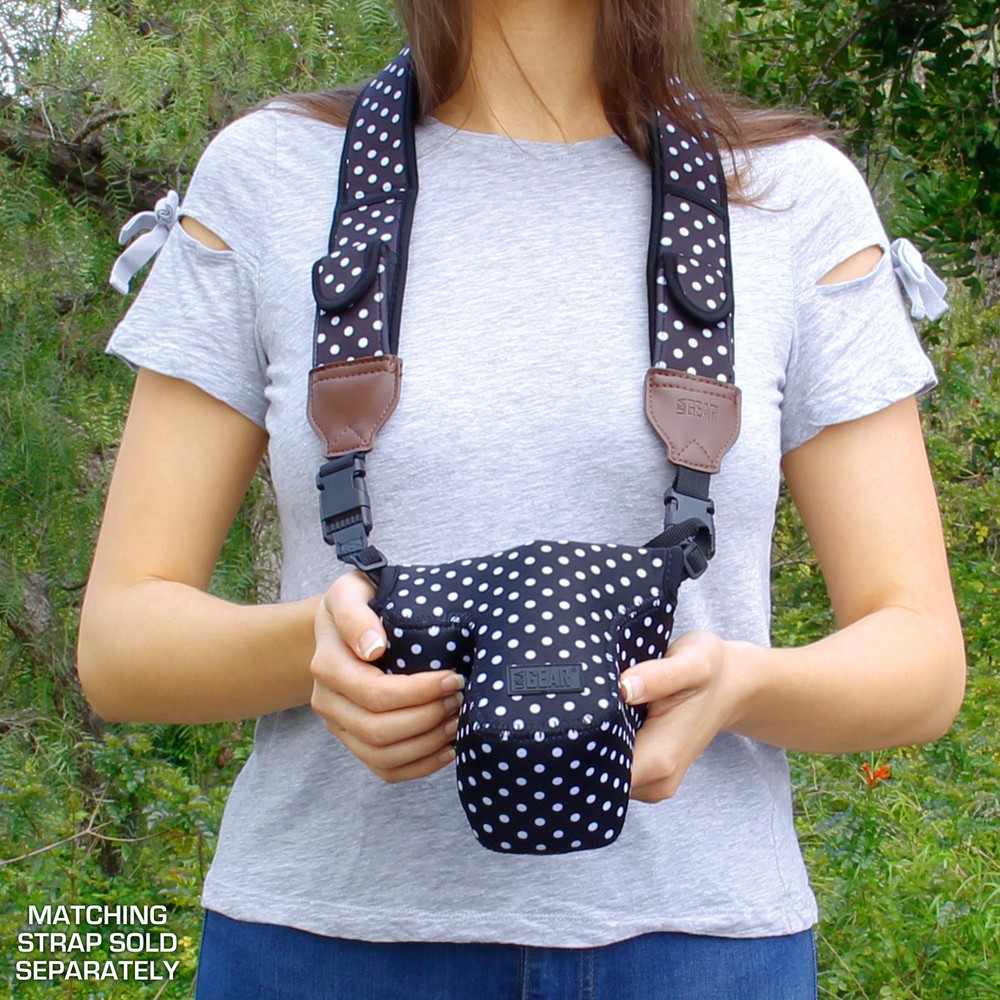 Camera Neck Strap with Accessory Storage Pockets