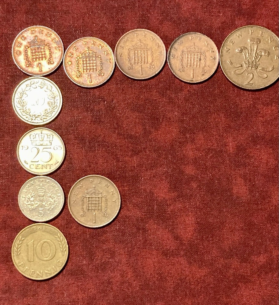 30 Various Foreign Coins- 20 Pictured & Listed - Circulated/UNC-(Finding + Add)
