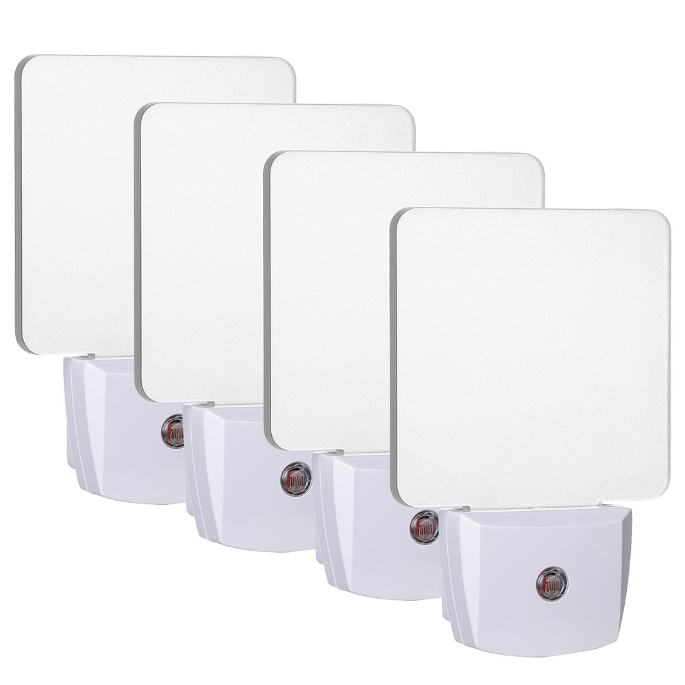 DEWENWILS 4 Pack Plug-in LED Night Light Light Sensor Automatic On Off Nightligh