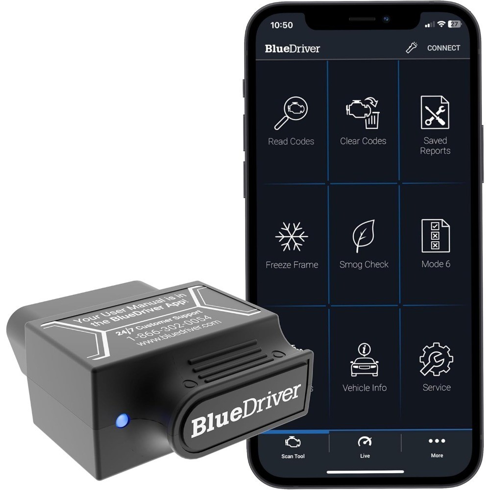 OBD2 Scanner Bluetooth for iPhone Android Car Code Reader Engine ABS SRS Airbag