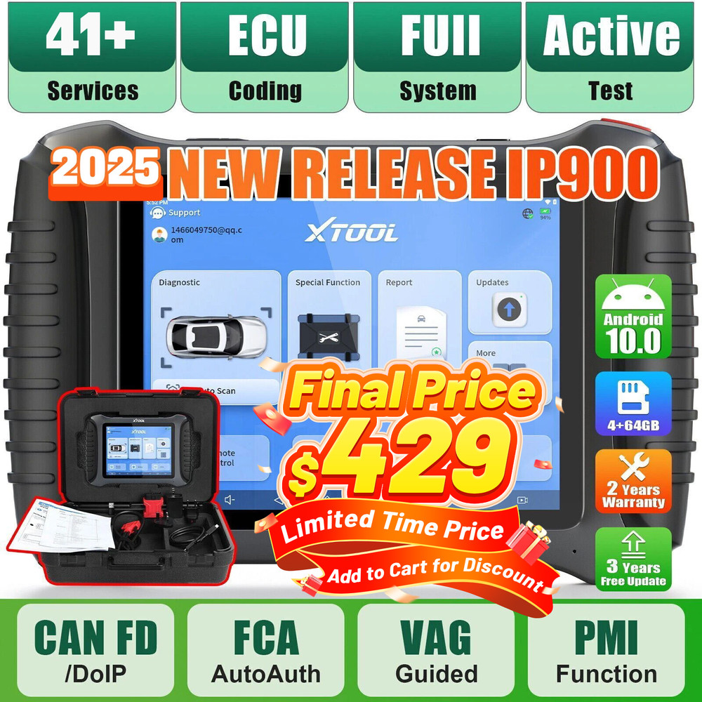 2025 XTOOL IP900 Key Programmer Auto All System Diagnostic Tool FCA AutoAuth