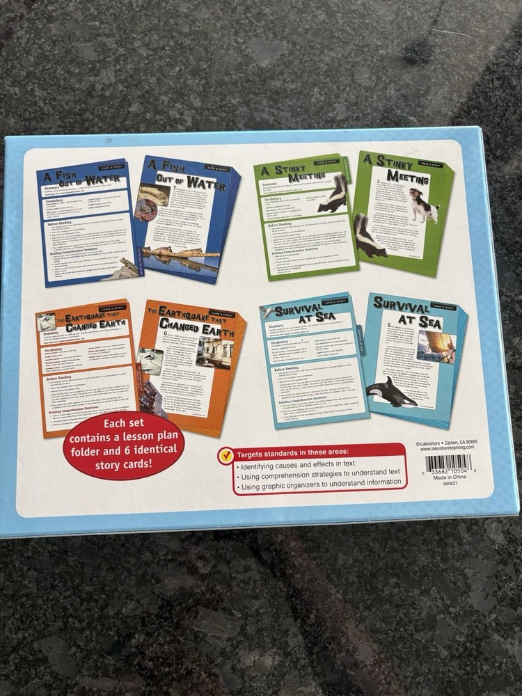 Lakeshore High-Interest Intervention Reading Folders Age 9+ Cause & Effect FF744