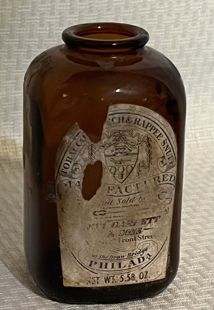 Vintage Levi Garrett Snuff Jar Empty