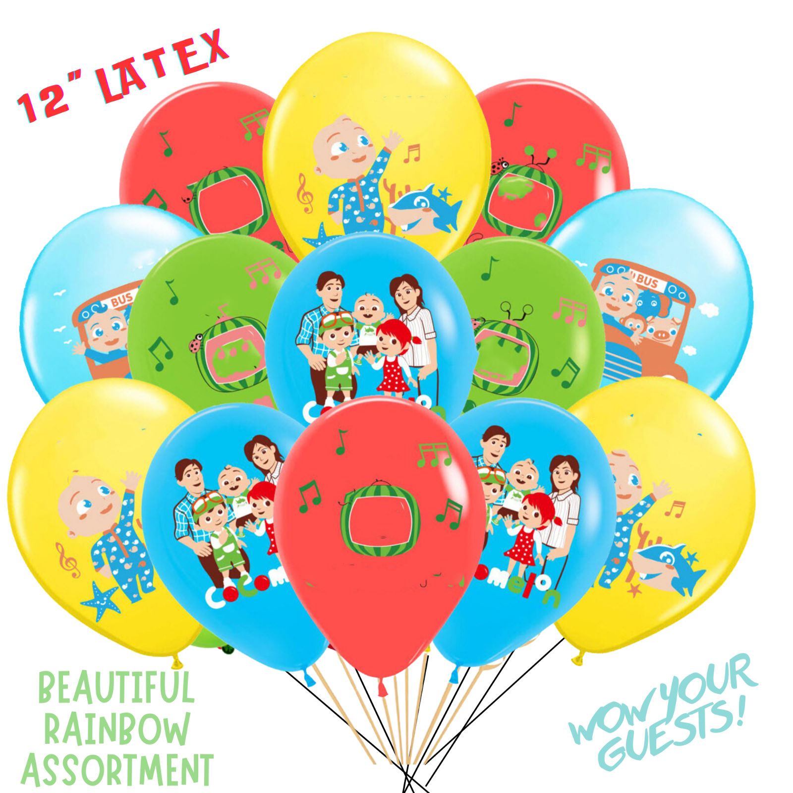 COCOMELON GIRL Birthday Party Decoration SUPPLIES BALLOON cupcake baby SHOWER