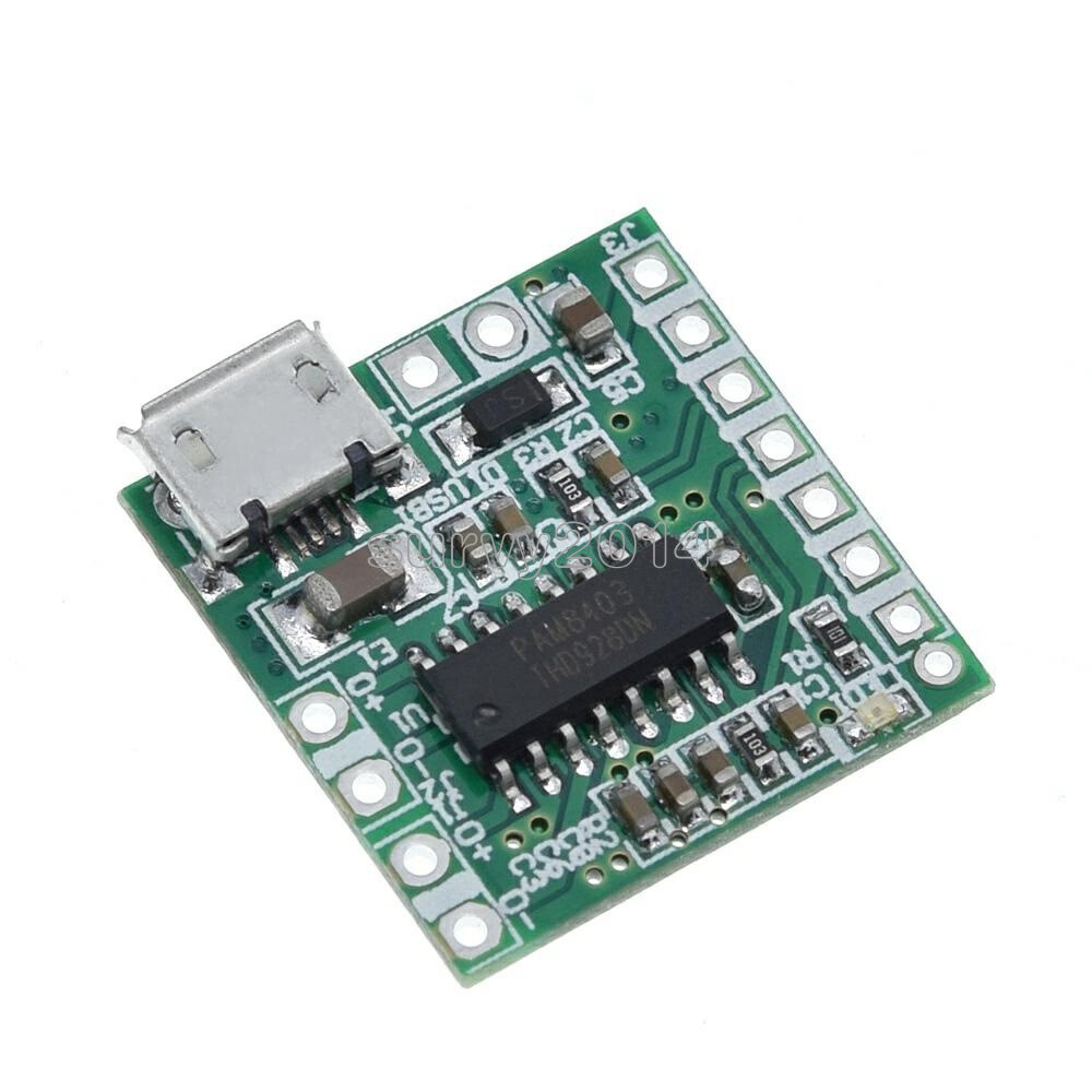 PAM8403 DC 5V Mini Class D 2*3W USB Power Amplifier Board DIY Bluetooth Speaker