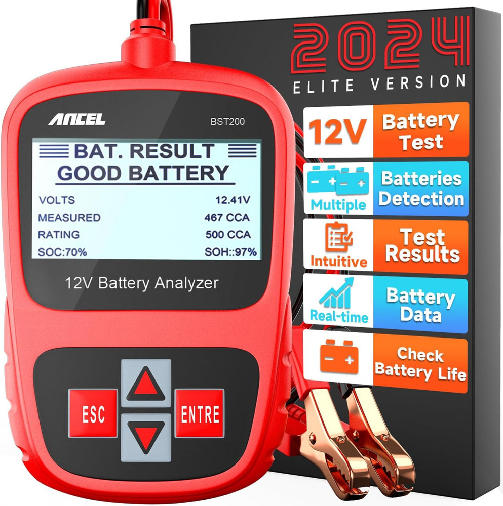 BST200 - Probador de batería de coche 12V 100-2000 CCA