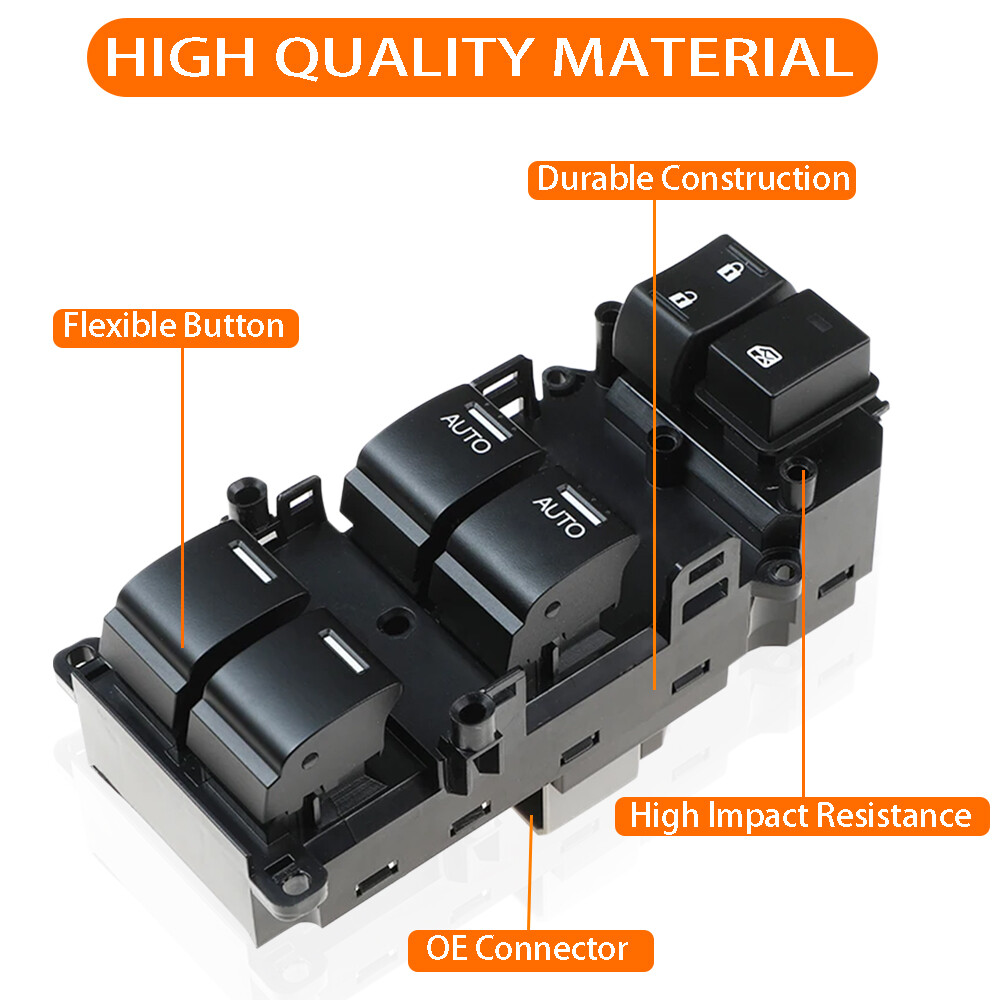 New Driver Left Master Power Window Door Switch For 2008-12 Honda Accord EX&EXL