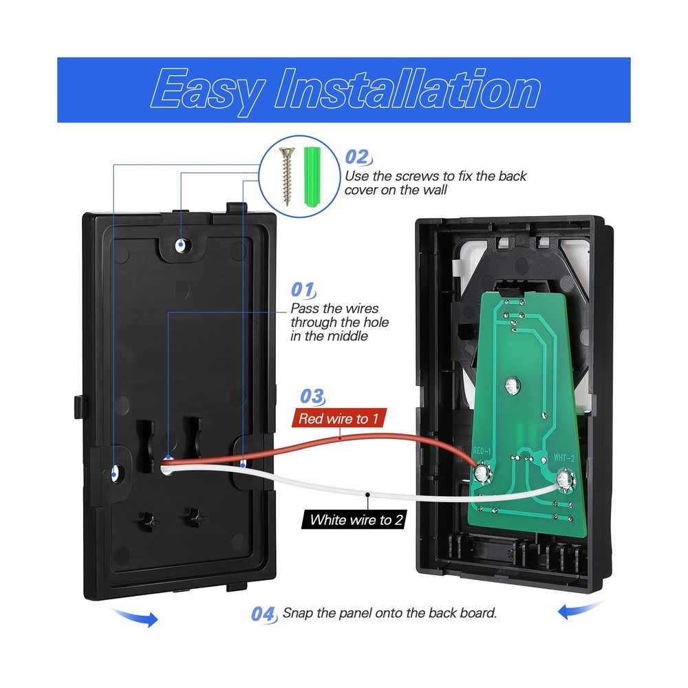 Saillong Garage 2 Pcs Door Opener Button, Multi Function Control Re... Fast Ship